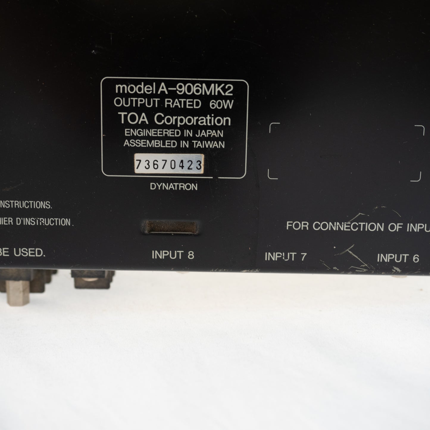 TOA 900 Series II A-906mkII powered mixer, installation style