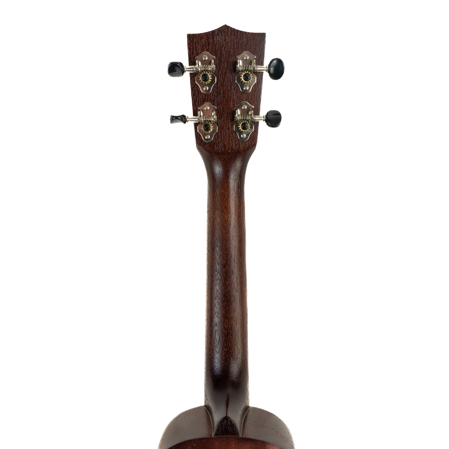 Kala satin mahogany long neck soprano ukulele, engraved rosette with Fender gigbag