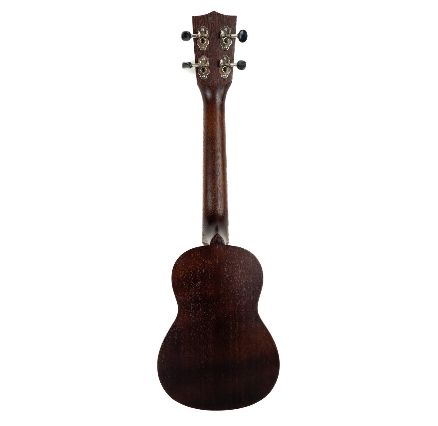 Kala satin mahogany long neck soprano ukulele, engraved rosette with Fender gigbag