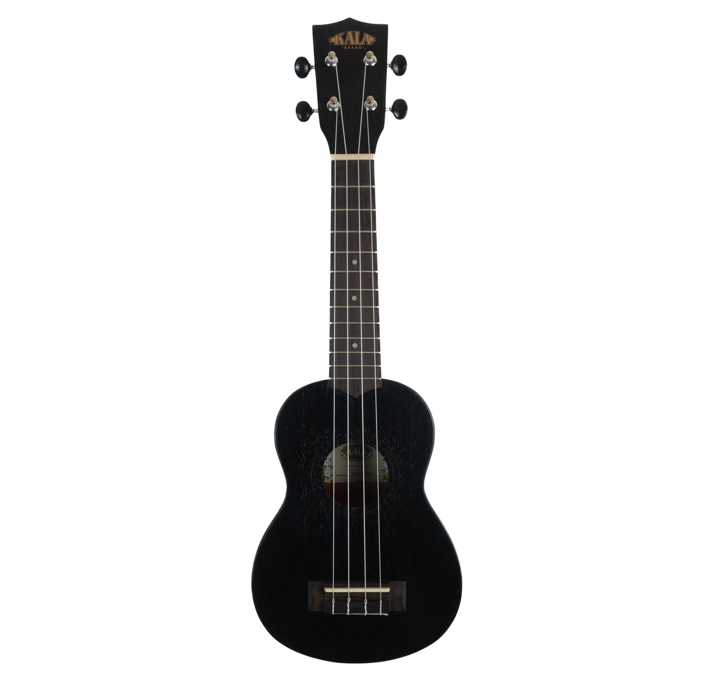 Kala black satin mahogany soprano ukulele with On-stage gigbag bundle $140 value