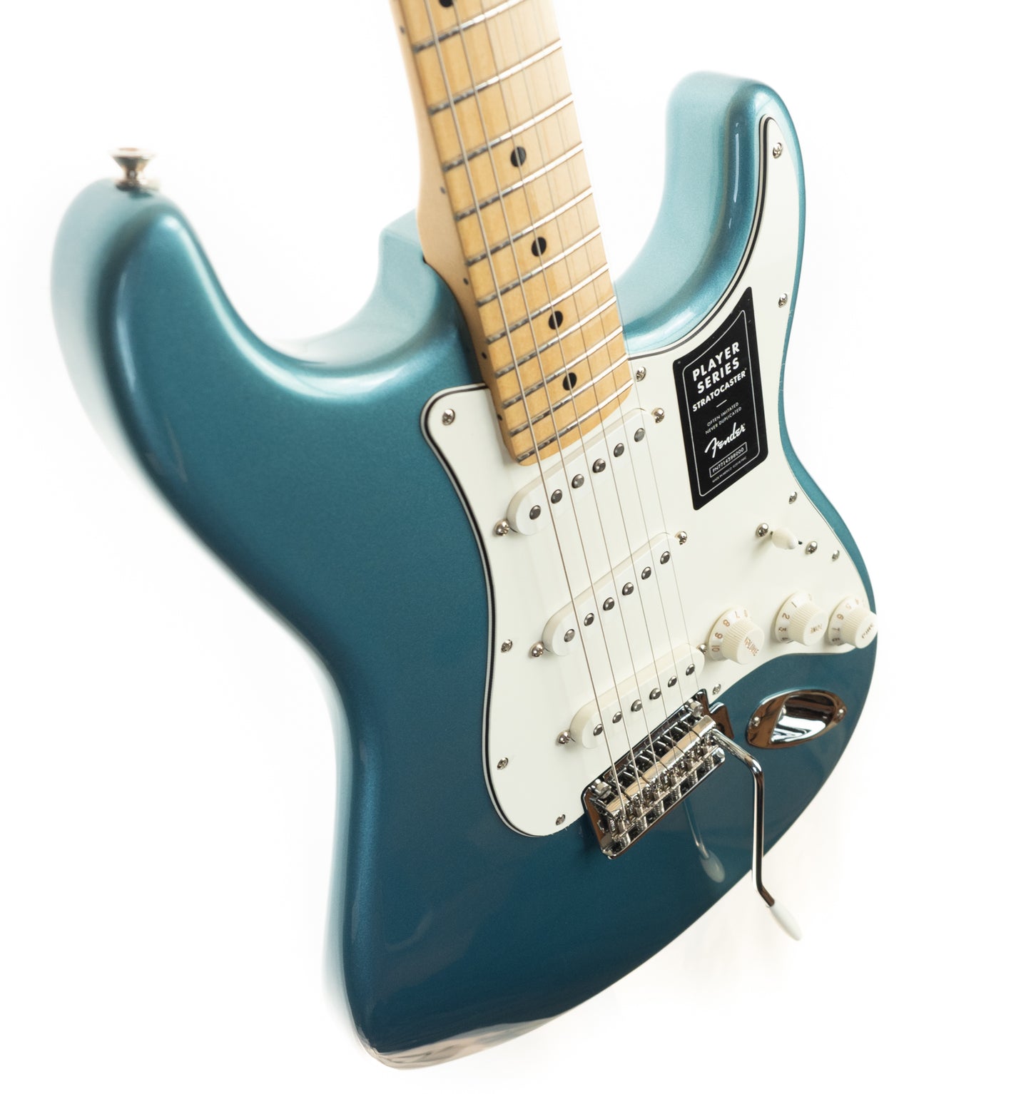 Fender Player Stratocaster, maple fingerboard, tidepool electric guitar with TKL gigbag