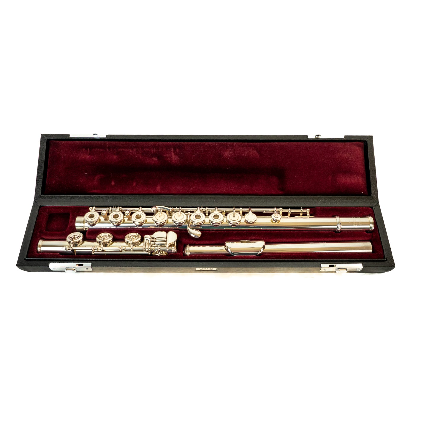 Yamaha YFL-581 Open Hole Silver Flute with original case, serviced and cleaned.