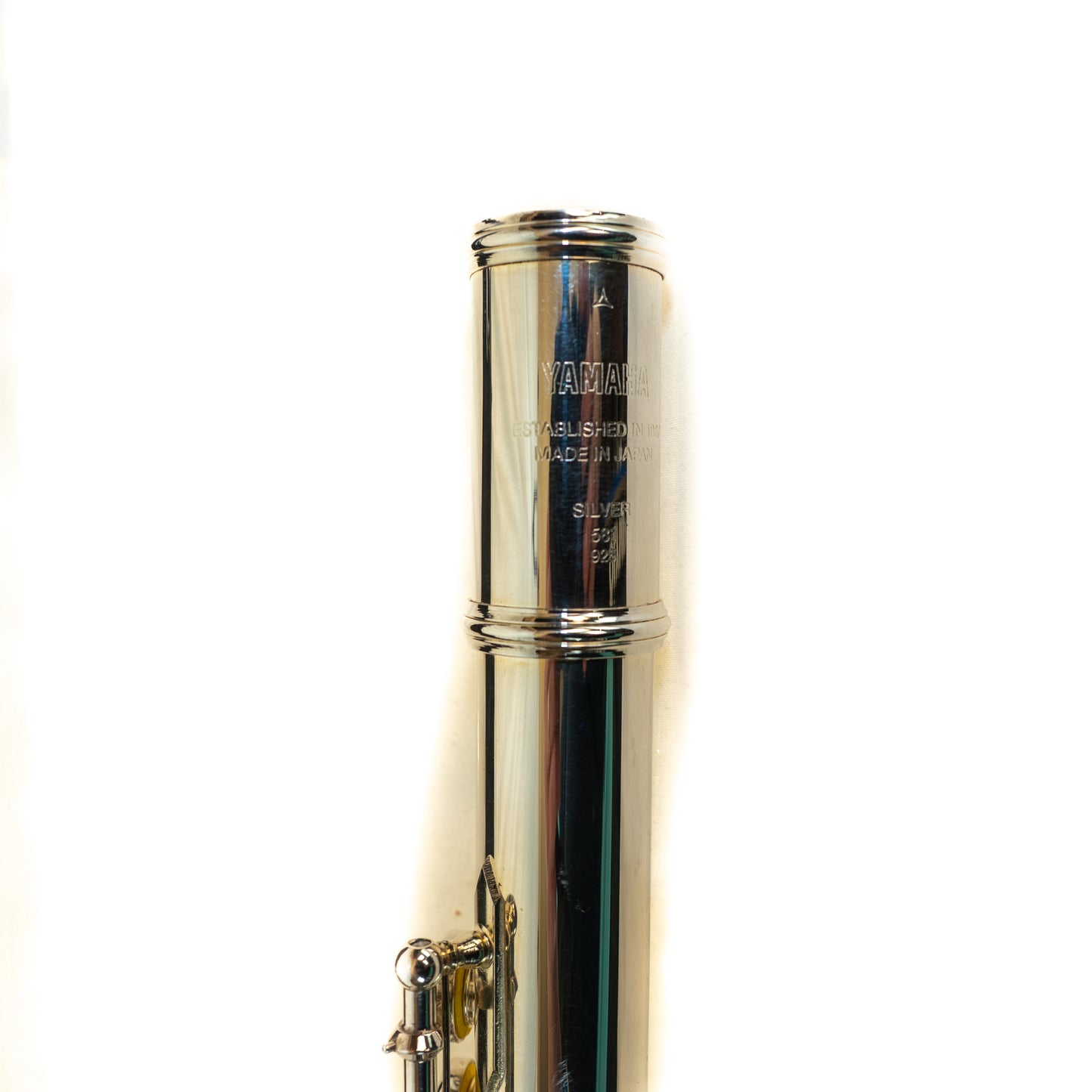 Yamaha YFL-581 Open Hole Silver Flute with original case, serviced and cleaned.