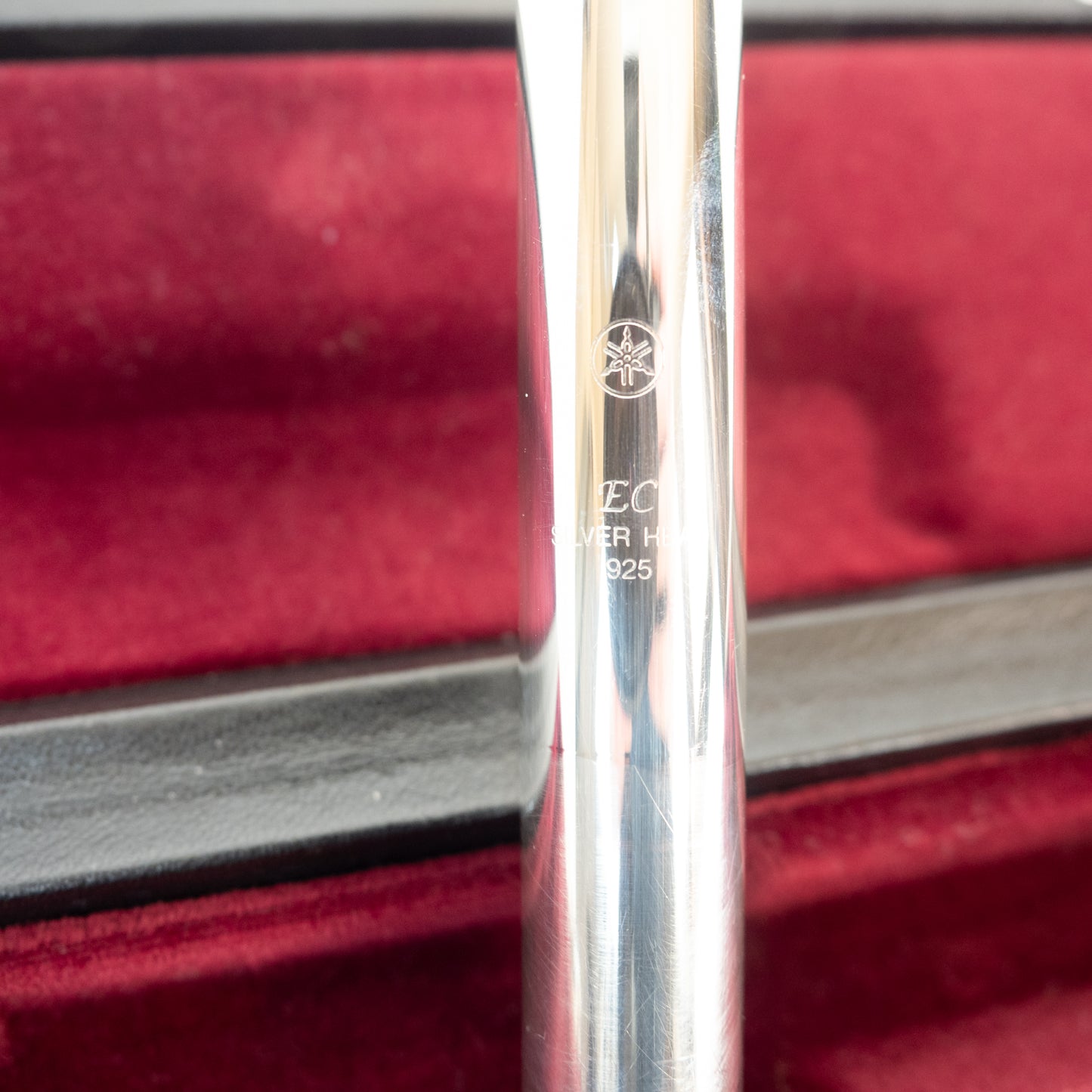 Yamaha YFL-581 Open Hole Silver Flute with original case, serviced and cleaned.