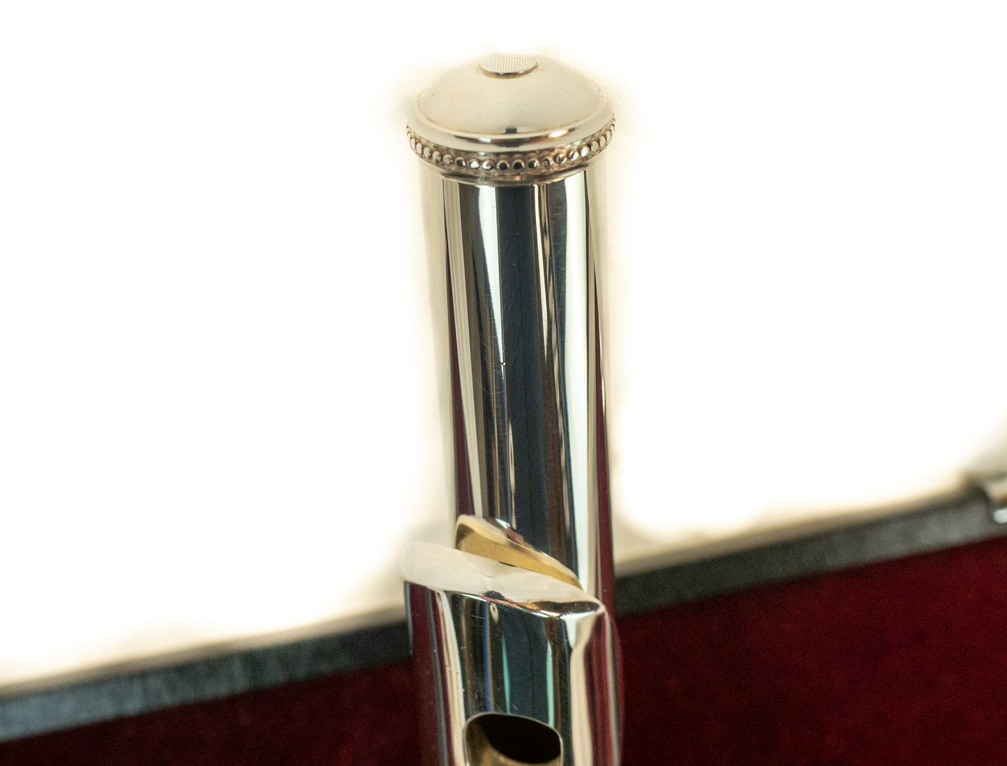 Yamaha YFL-581 Open Hole Silver Flute with original case, serviced and cleaned.
