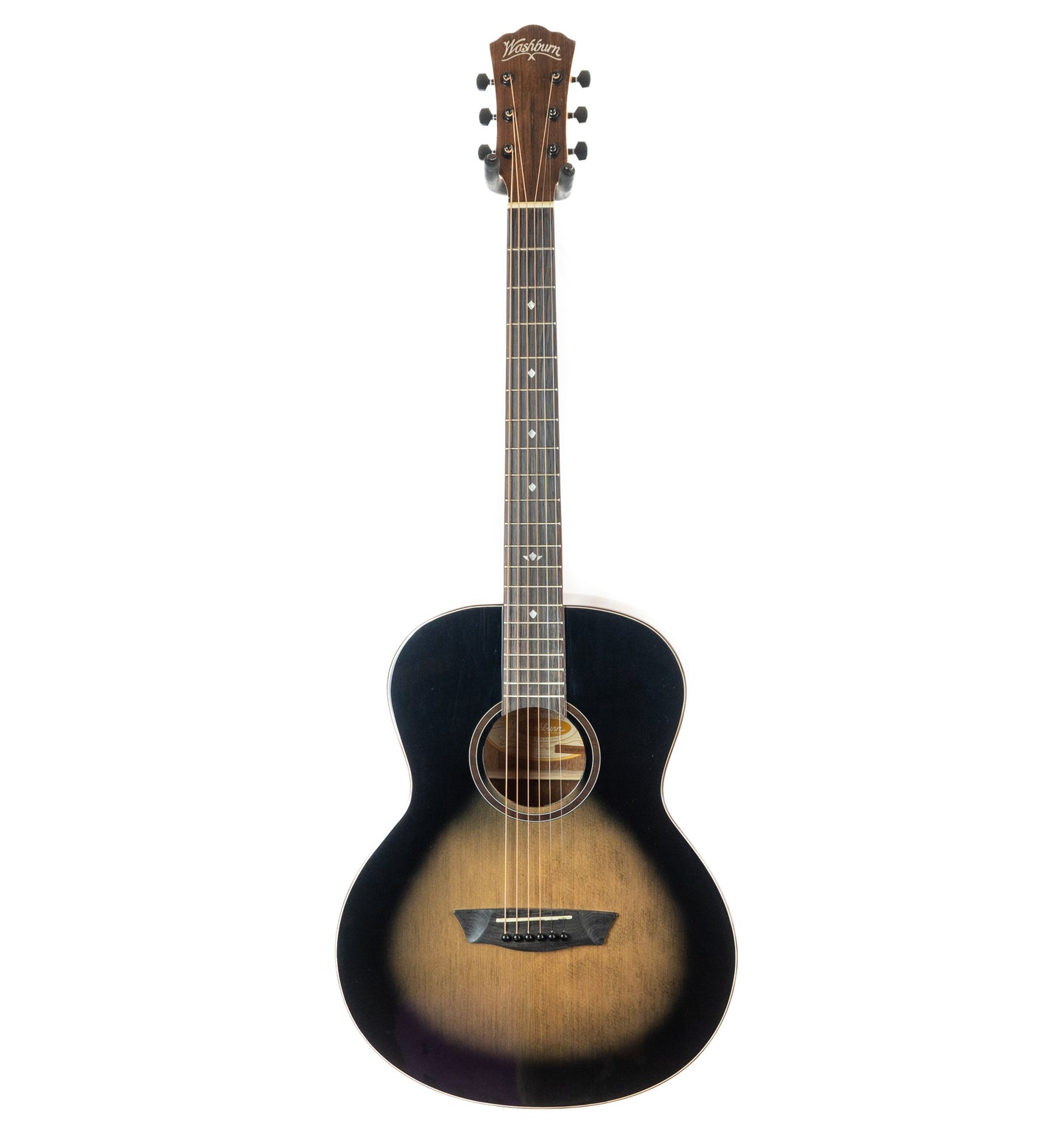 Washburn BTS9CH Bella Tono Novo S9 Studio Body Acoustic Guitar, Gloss Charcoal Burst