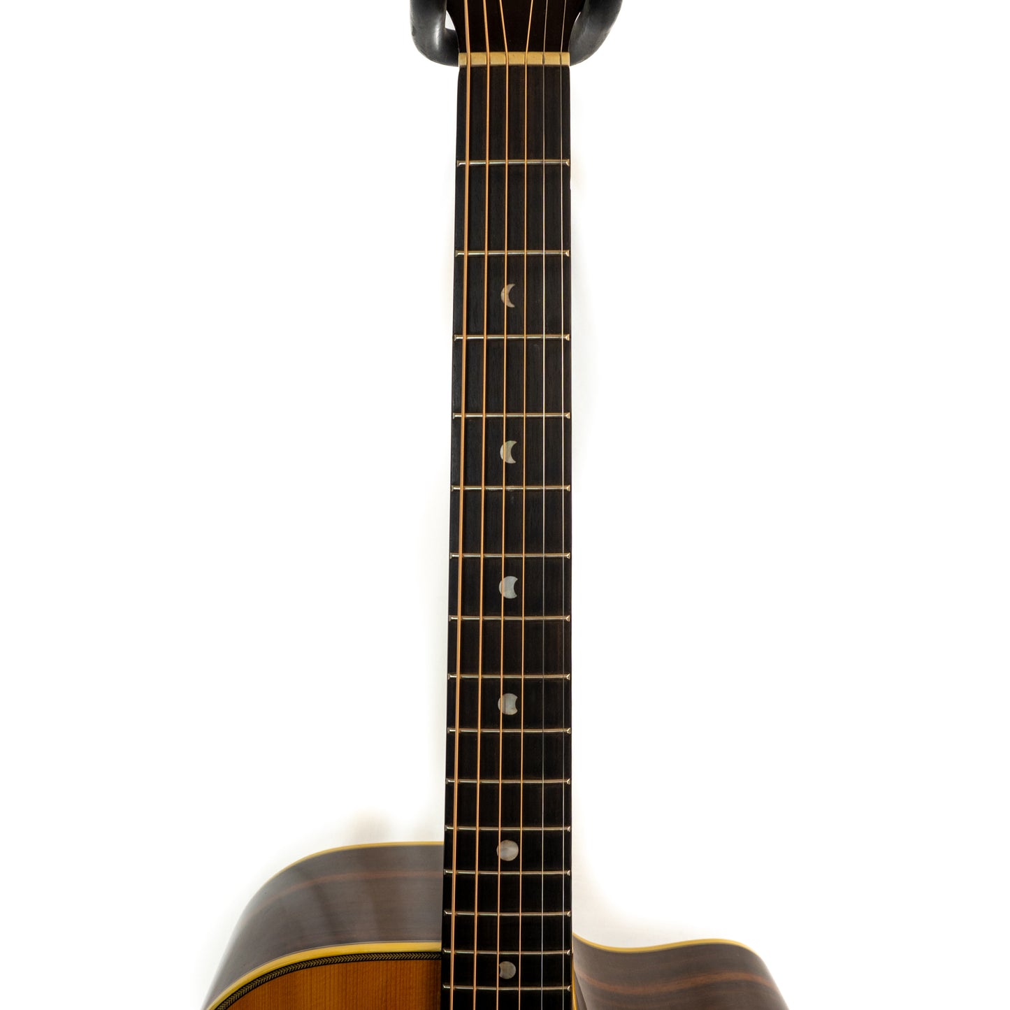 Luna AMD100 cutaway acoustic electric guitar, herringbone binding, pro repairs.