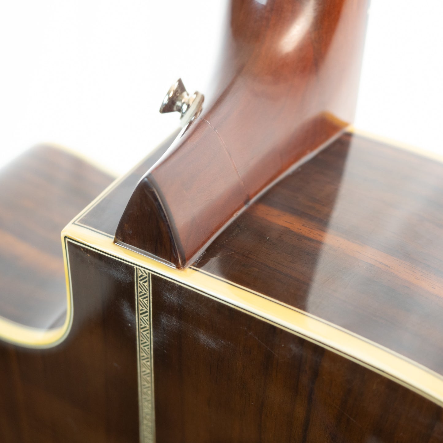 Luna AMD100 cutaway acoustic electric guitar, herringbone binding, pro repairs.