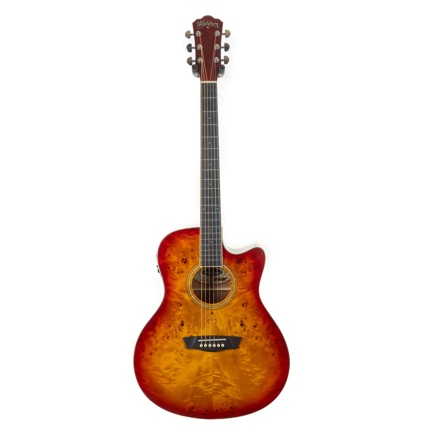 Washburn Deep Forest Burl Ace Amber Fade acoustic electric guitar model #DFBACEA