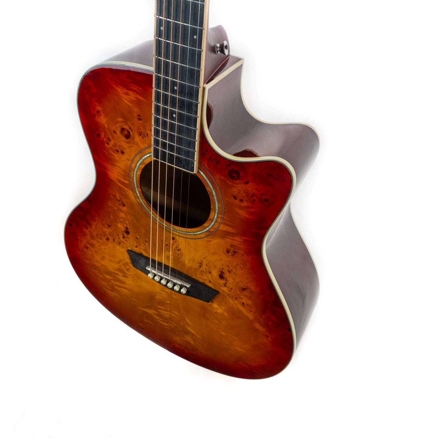 Washburn Deep Forest Burl Ace Amber Fade acoustic electric guitar model #DFBACEA