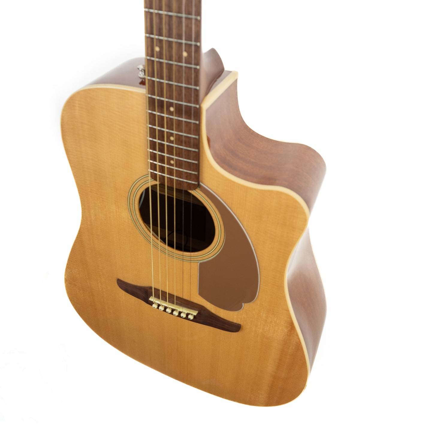 Fender Redondo Player, cutaway acoustic electric guitar, Natural, pro repair