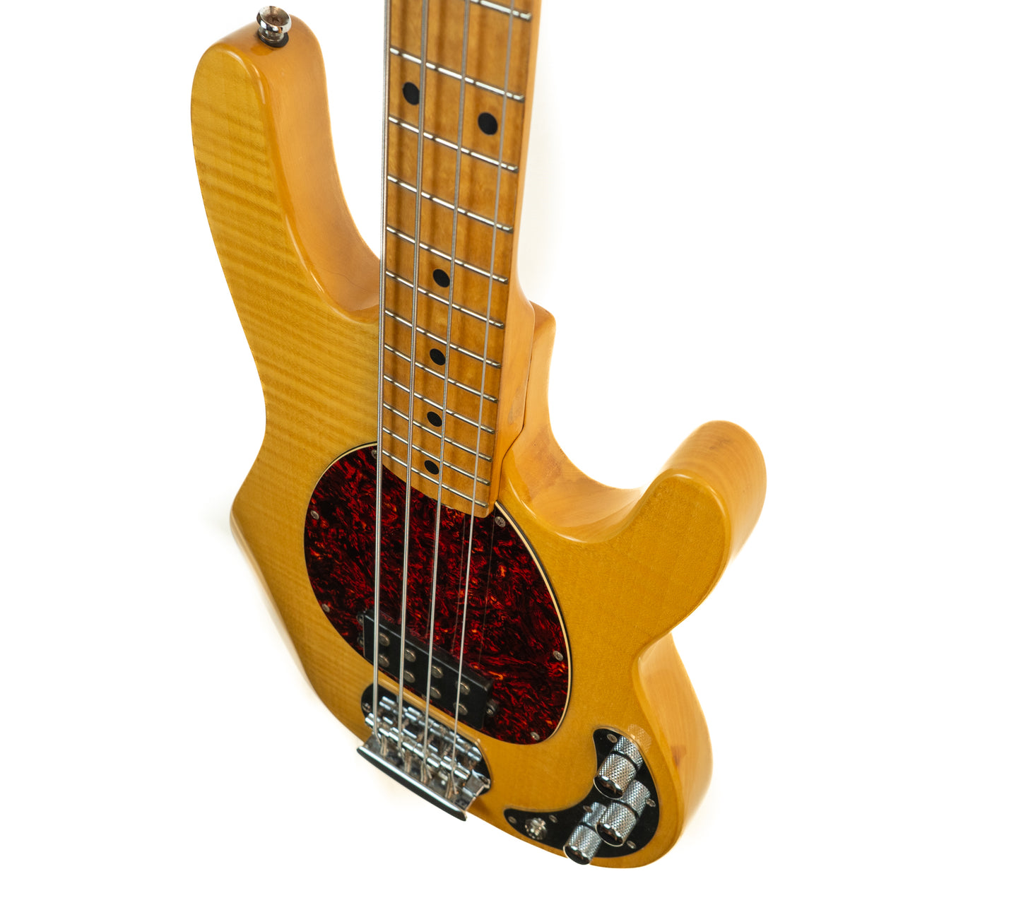 OLP MM2 flame maple natural 4-string bass electric guitar