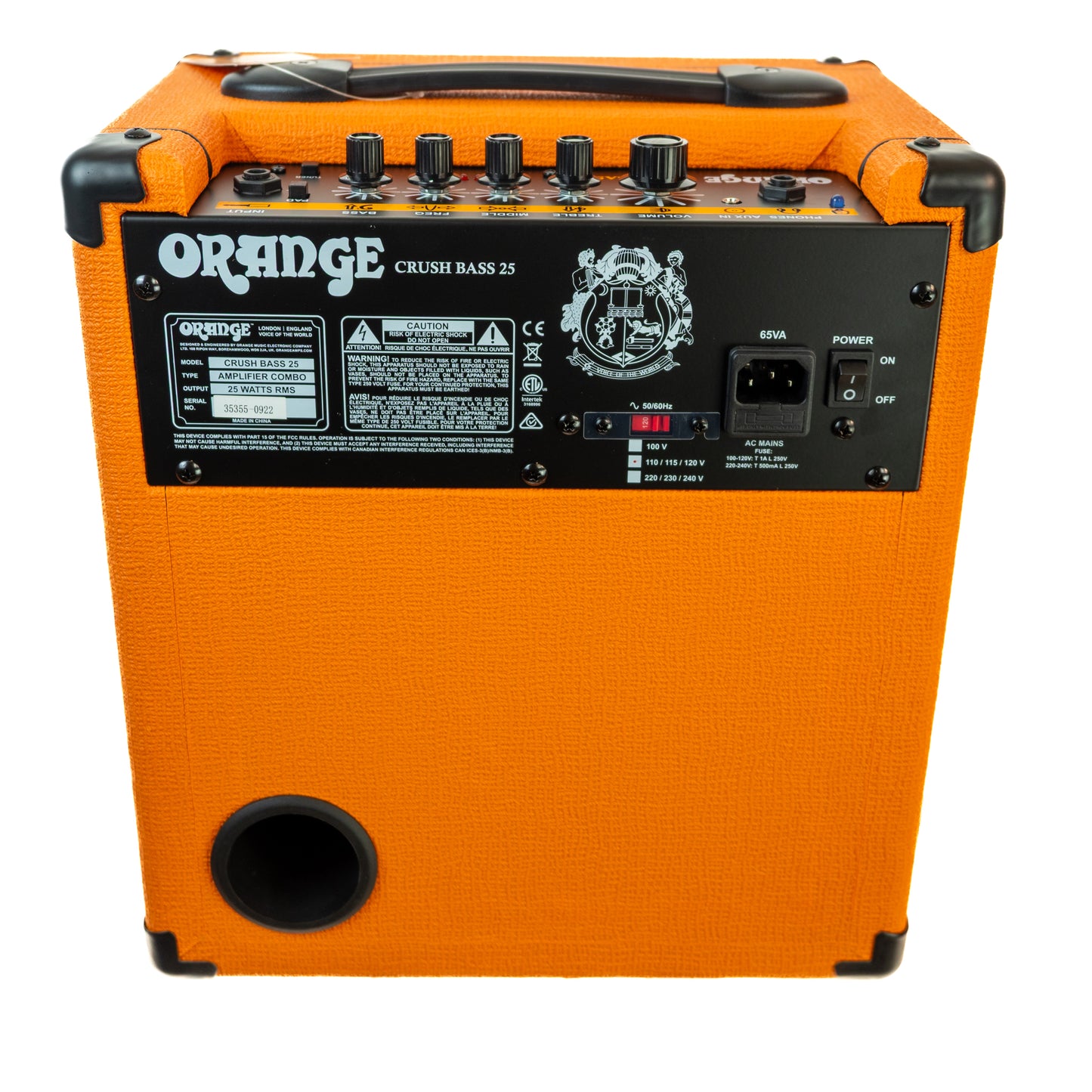 Orange Crush Bass 25 bass combo amp 25 watts, new old stock