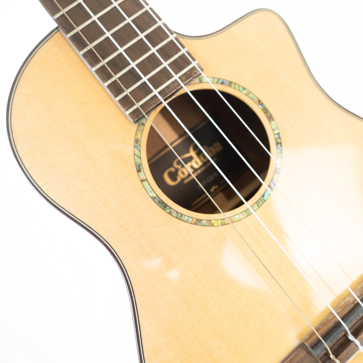 Cordoba 35T-CE S cutaway electric/acoustic tenor ukulele with gigbag