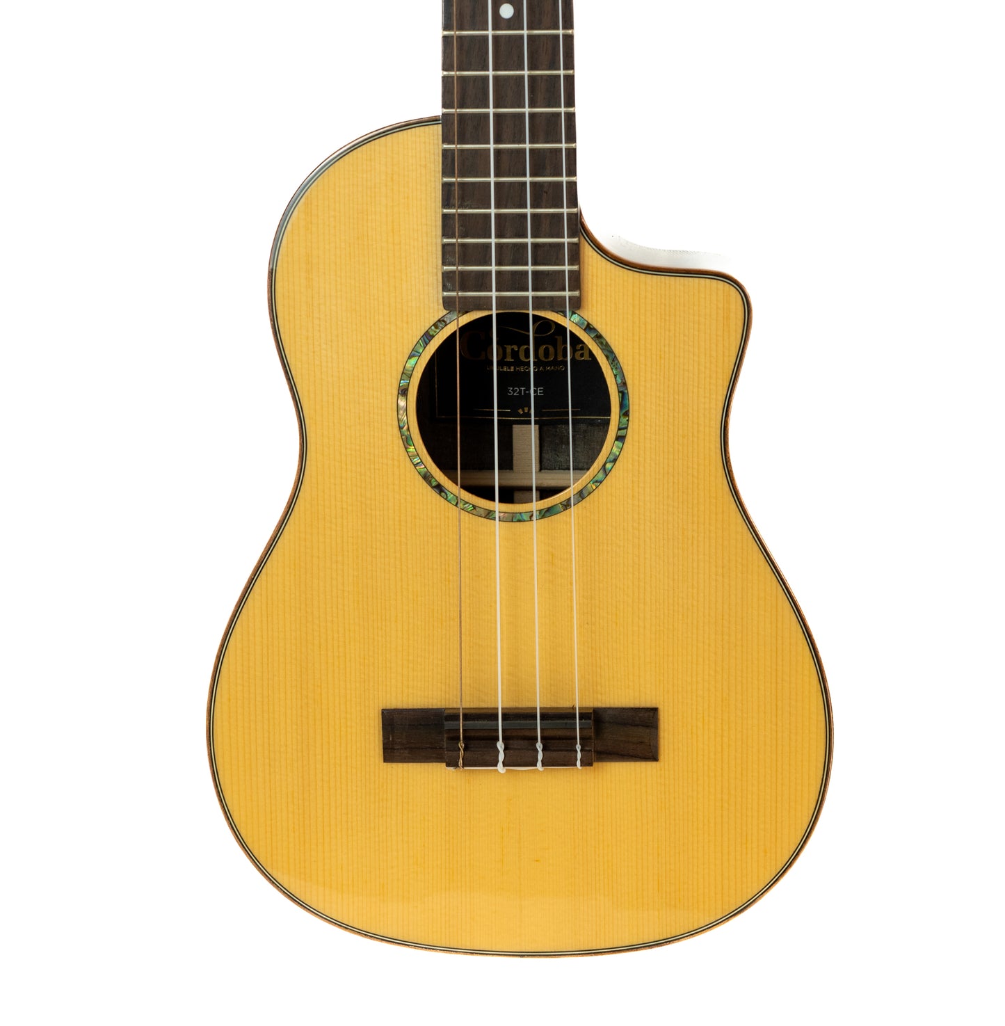 Cordoba 35T-CE S cutaway electric/acoustic tenor ukulele with gigbag