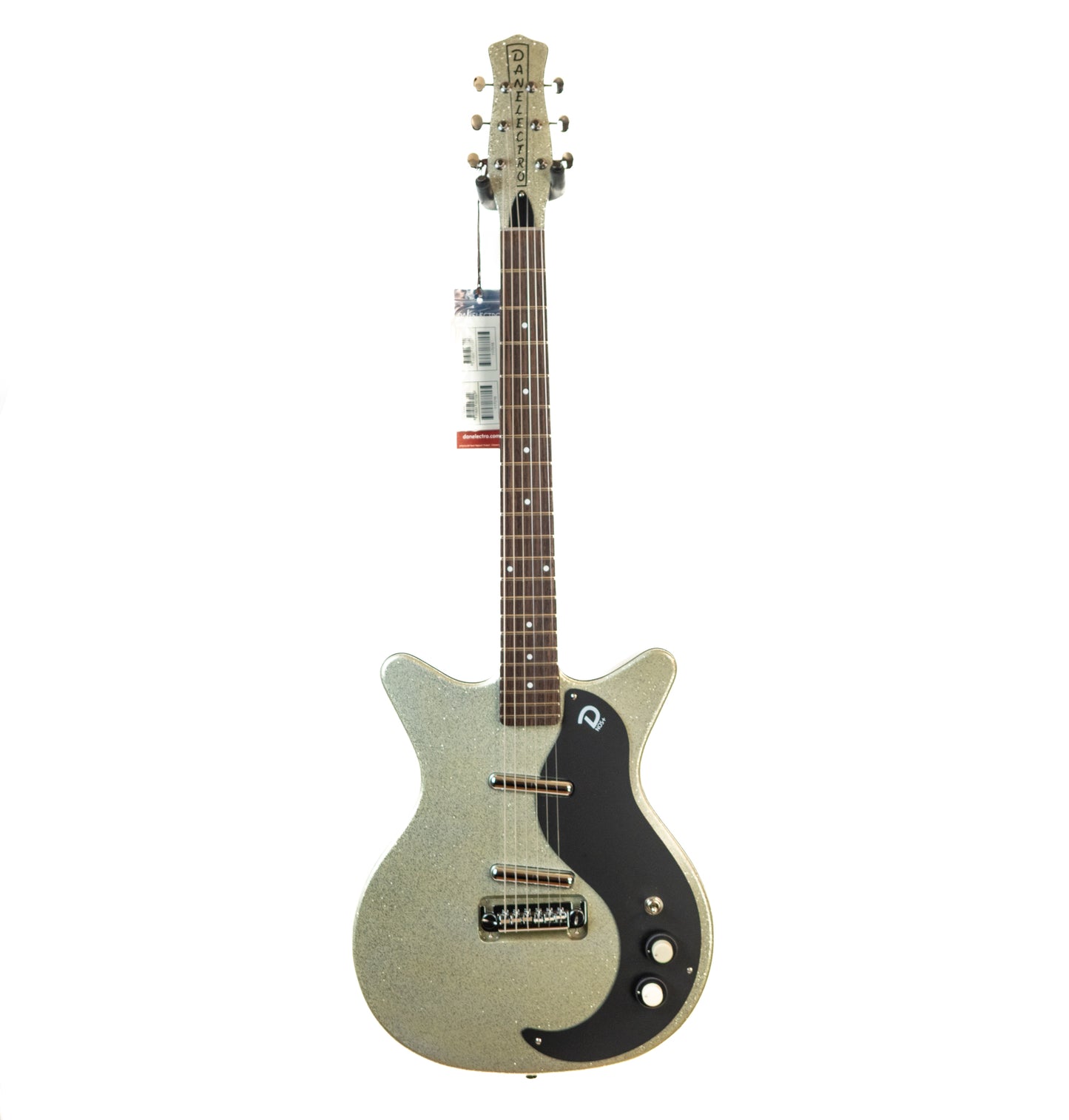 DANELECTRO 59 MOD NEW OLD STOCK - Silver Metalflake - Brand new, Authorized dealer
