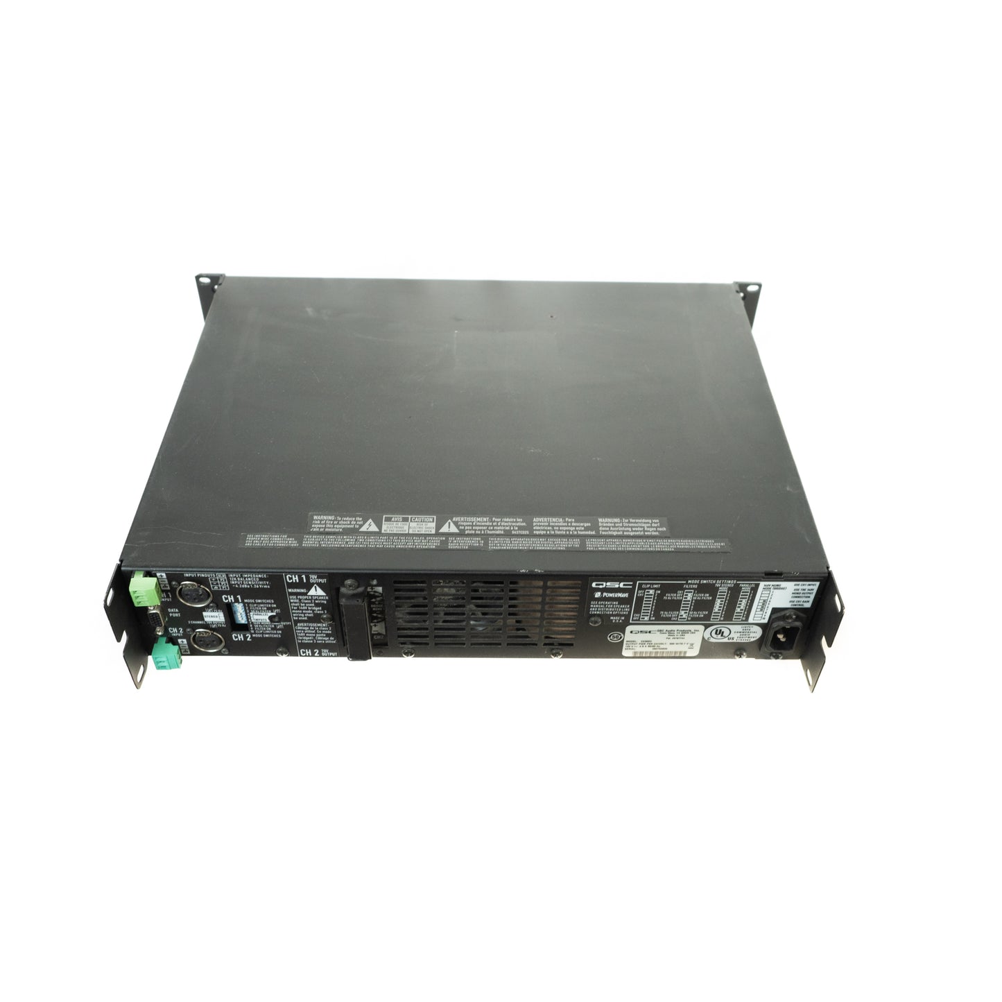 QSC CX302V 70 volt stereo power amplifier