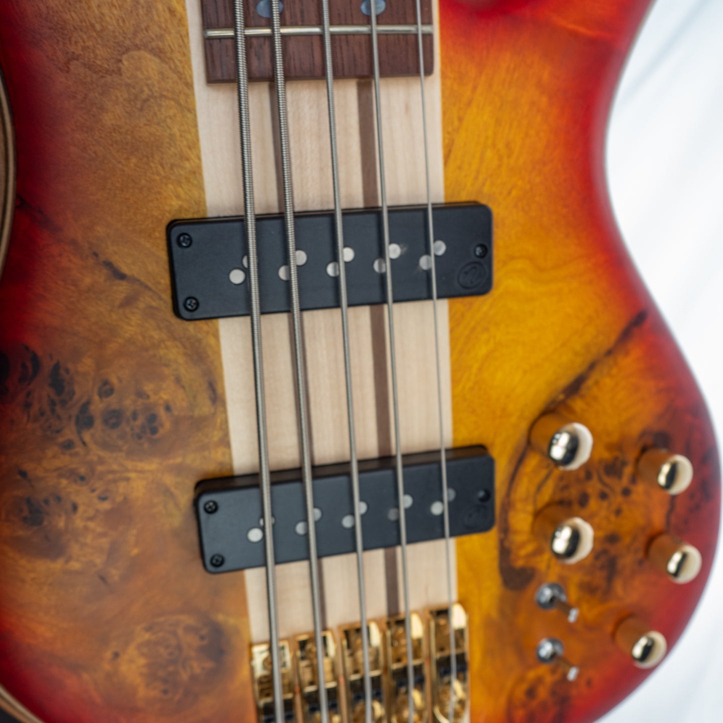 Jackson Pro Series Spectra V NT SBP Cherry Burst five string active bass guitar