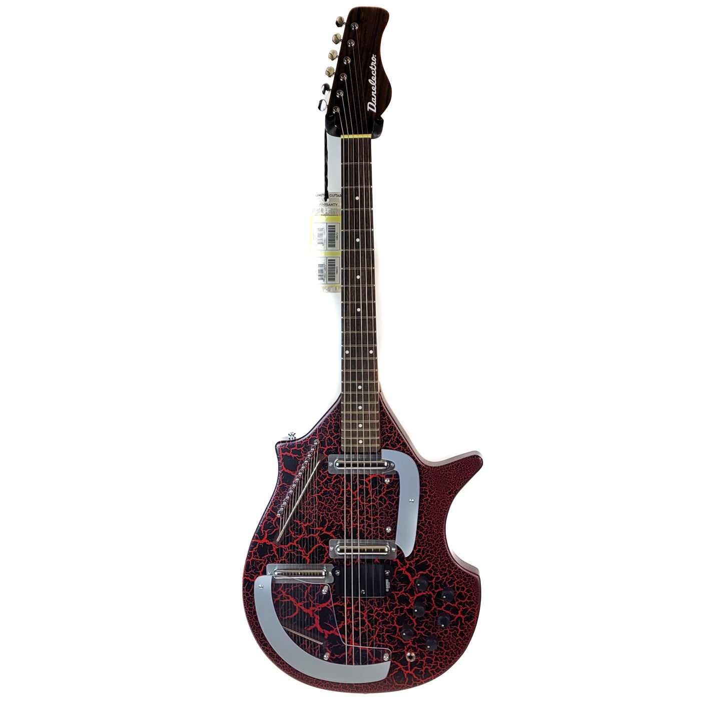 Danelectro Coral Sitar Red Crackle electric guitar, brand new, authorized dealer.