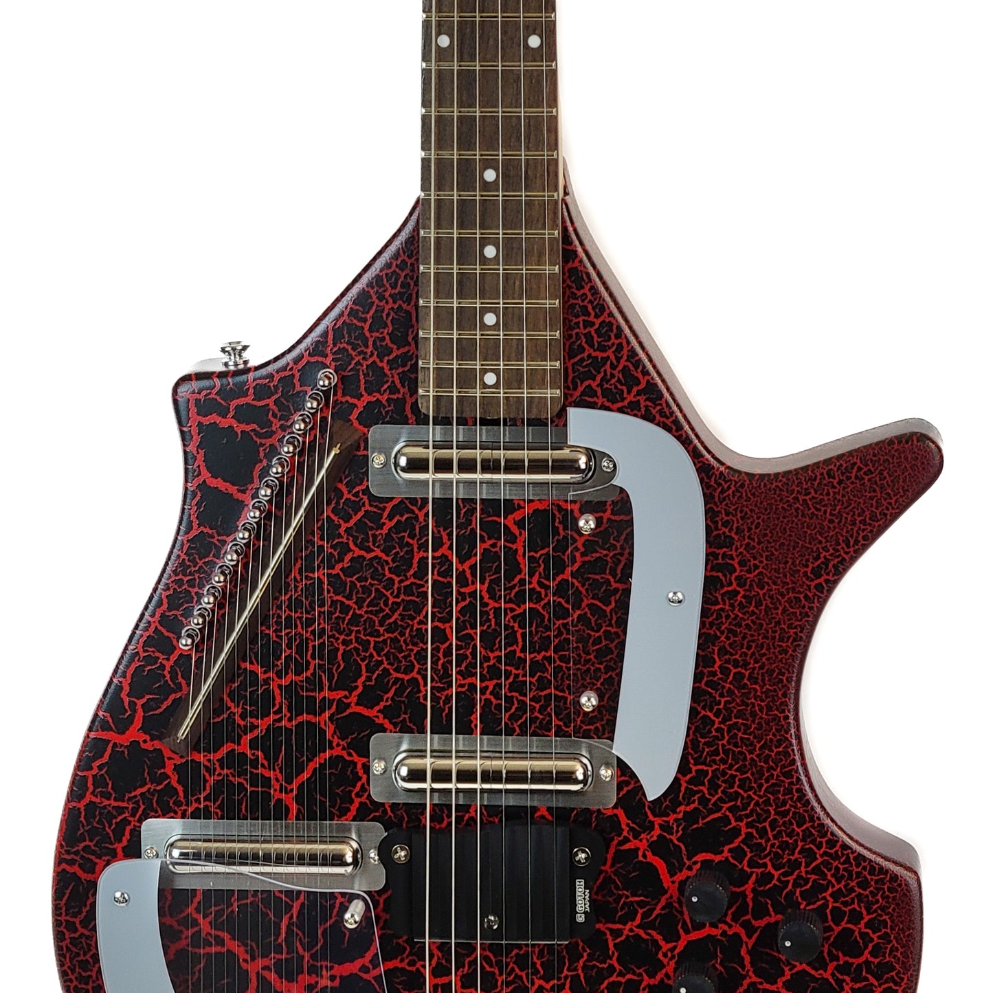 Danelectro Coral Sitar Red Crackle electric guitar, brand new, authorized dealer.