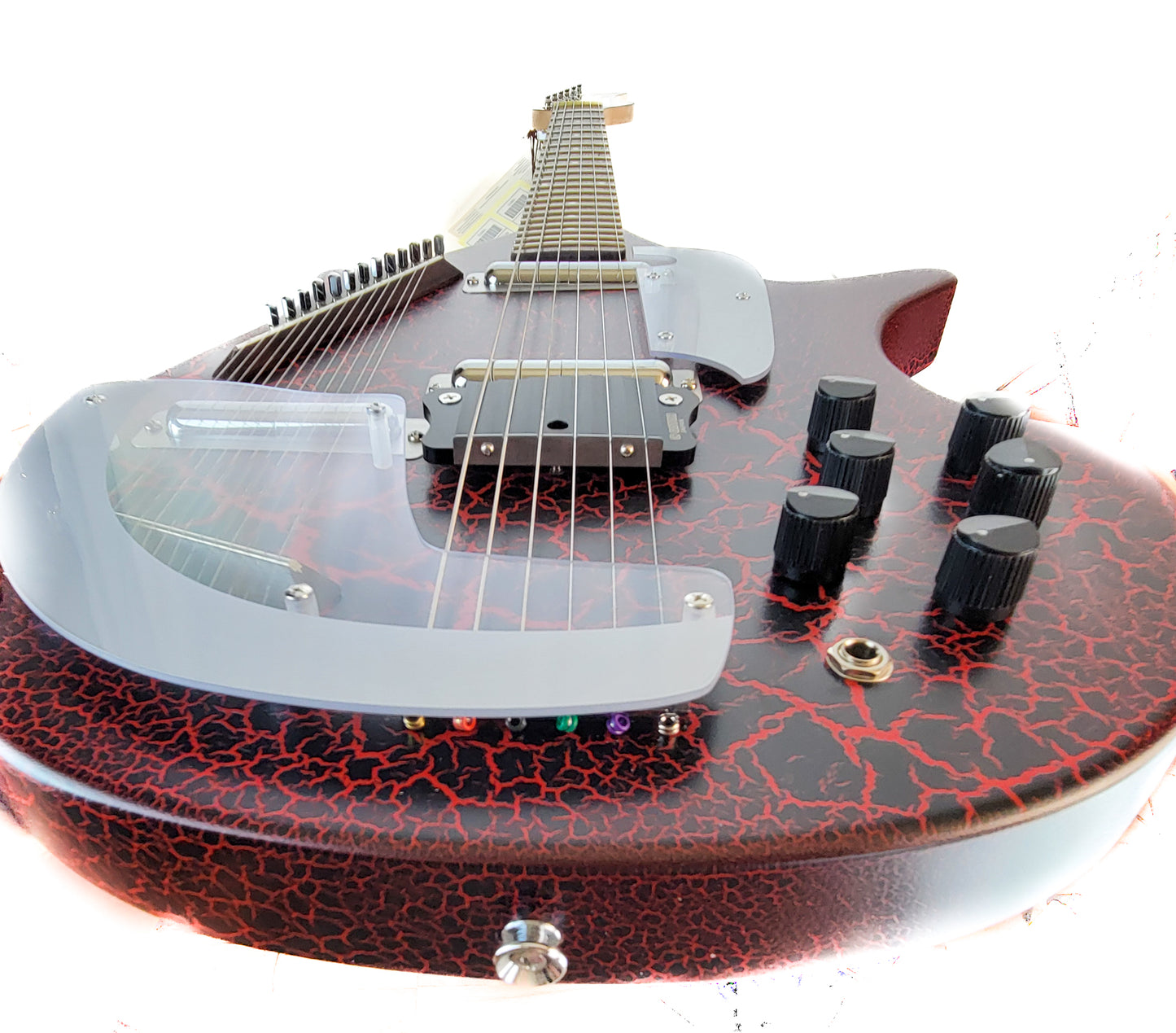 Danelectro Coral Sitar Red Crackle electric guitar, brand new, authorized dealer.