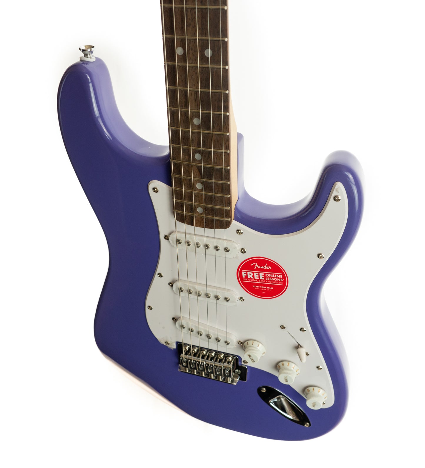 Squier Sonic Stratocaster laurel fingerboard white pickguard ultraviolet electric guitar