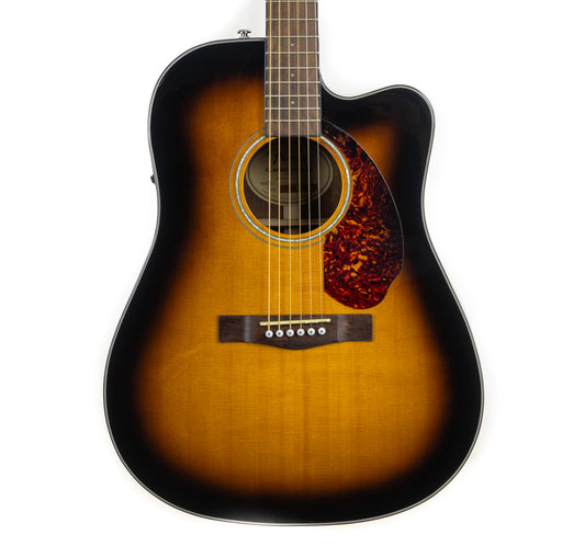 Fender CD-140SCE dreadnought acoustic/electric cutaway guitar, sunburst