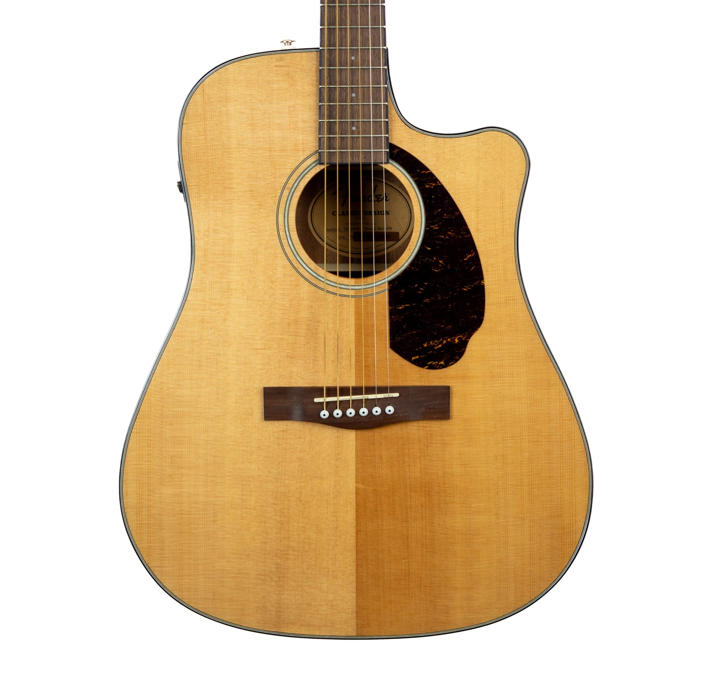 Fender CD-140SCE dreadnought acoustic/electric cutaway guitar, natural