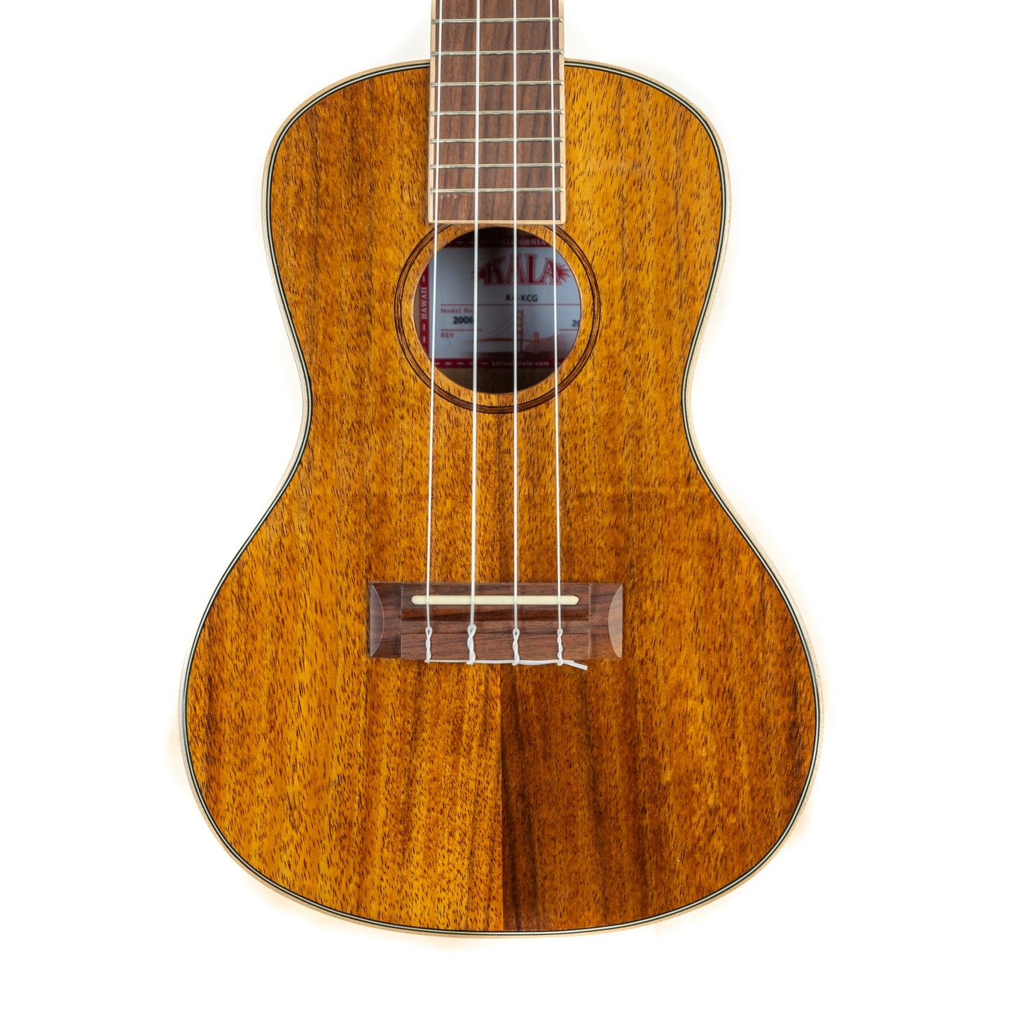 Kala KA-KCG gloss Koa Concert Ukulele On-stage gigbag bundle $300 value!