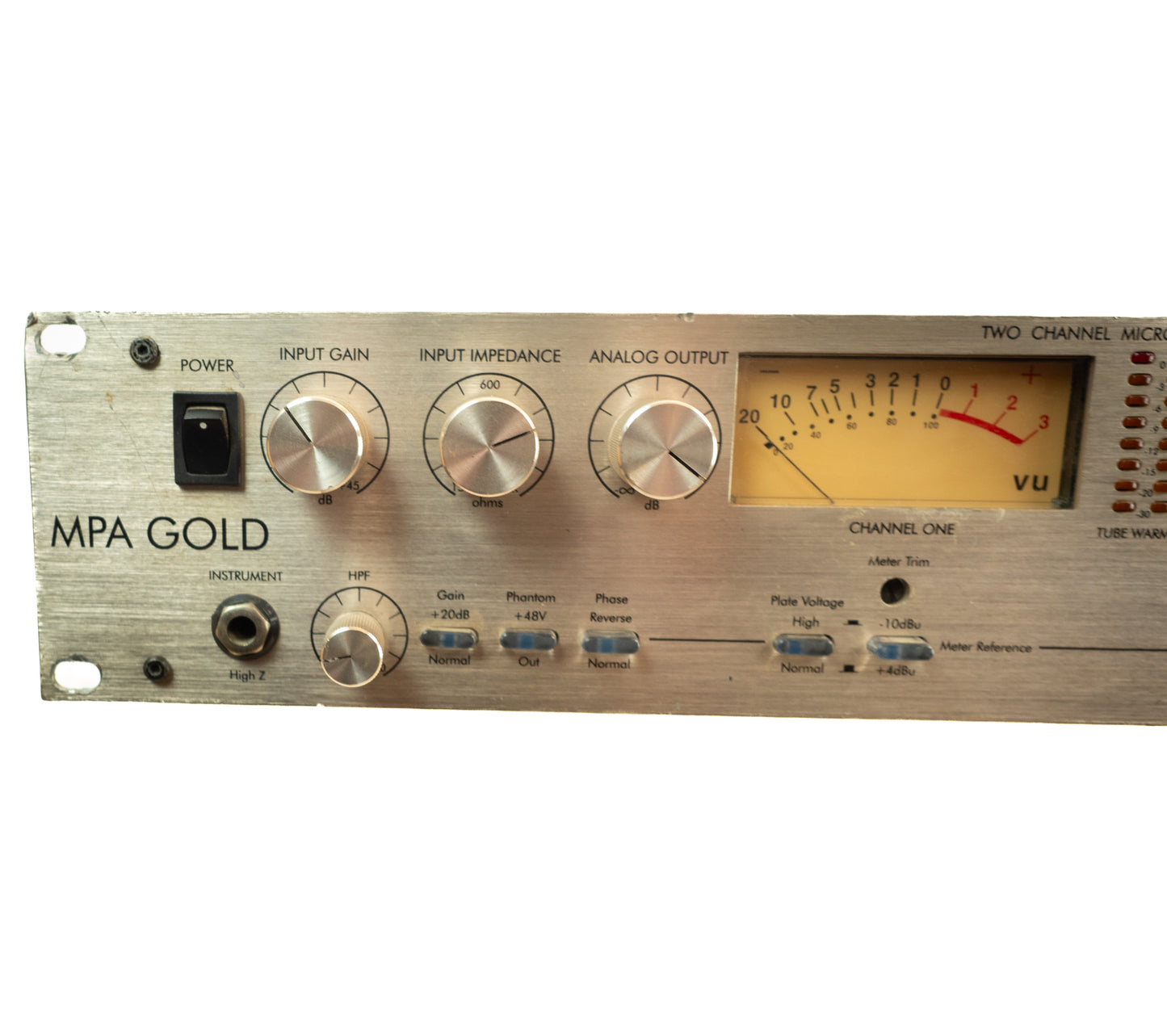 ART MPA Gold two channel microphone preamp - JJ tubes installed