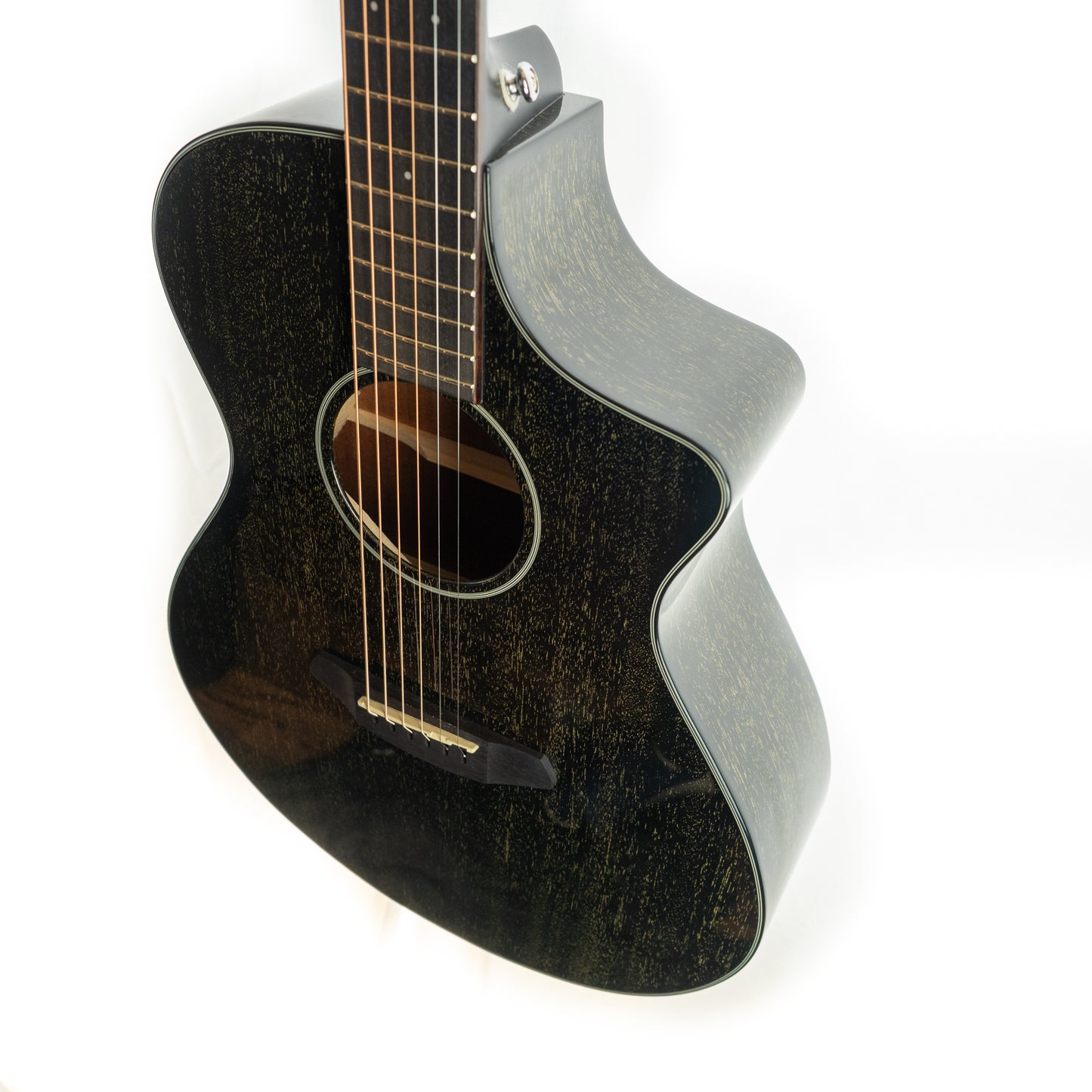 Breedlove Rainforest S Concert CE cutaway acoustic electric guitar Black Gold