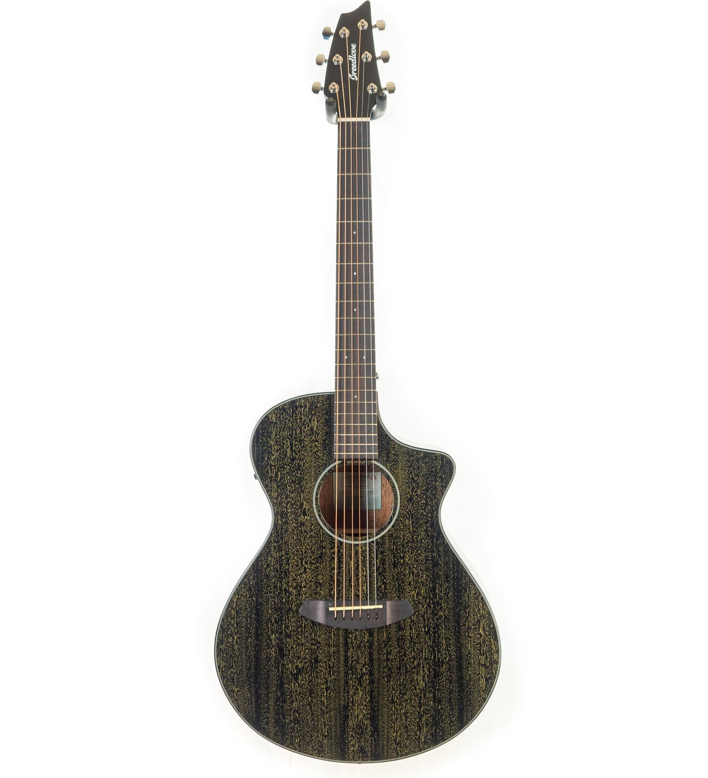 Breedlove Rainforest S Concert CE cutaway acoustic electric guitar Black Gold