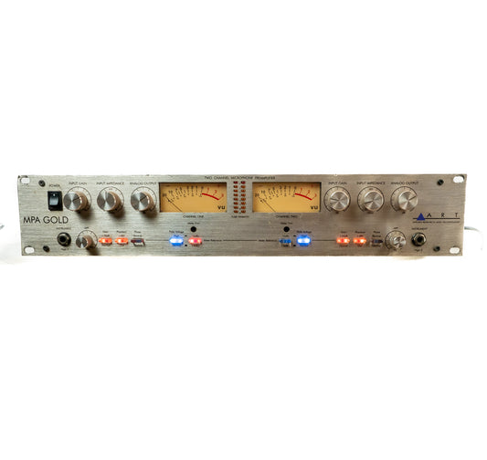 ART MPA Gold two channel microphone preamp - JJ tubes installed