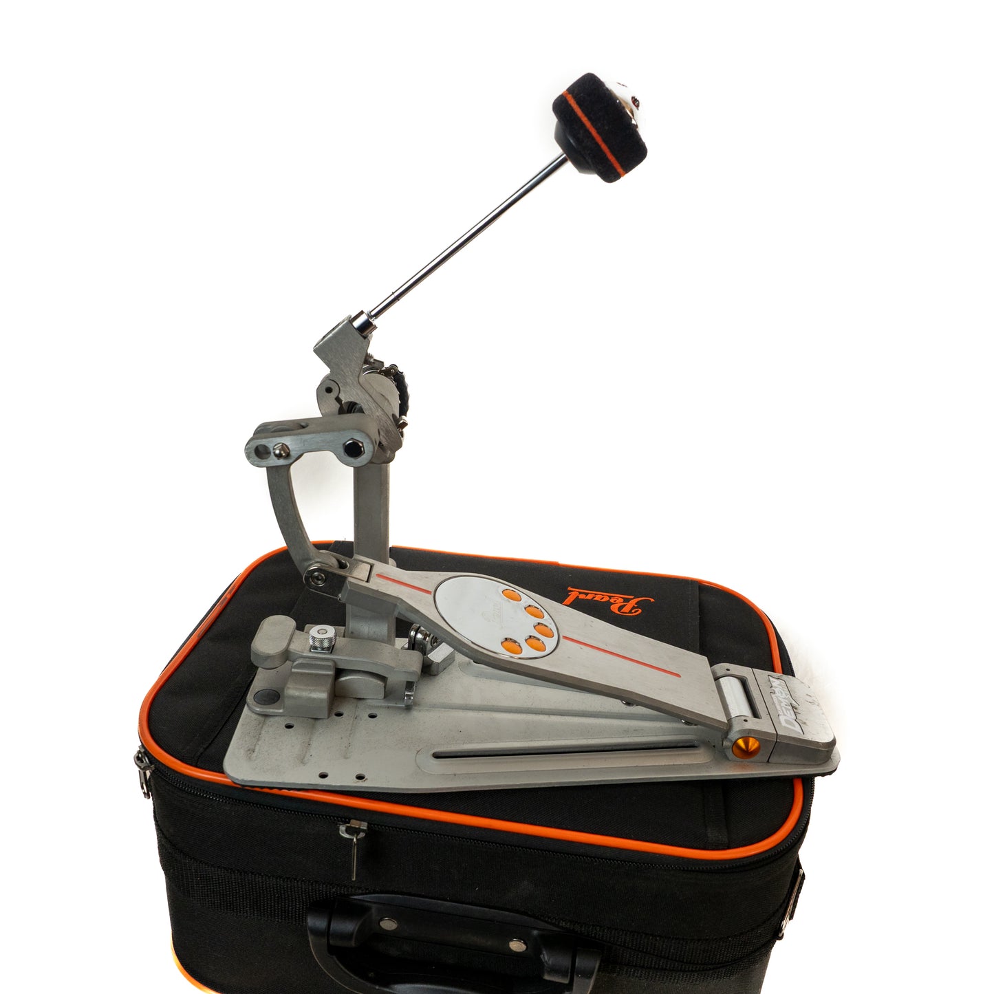 Pearl P-3000D single direct drive bass drum pedal with case with Quick Torque cam