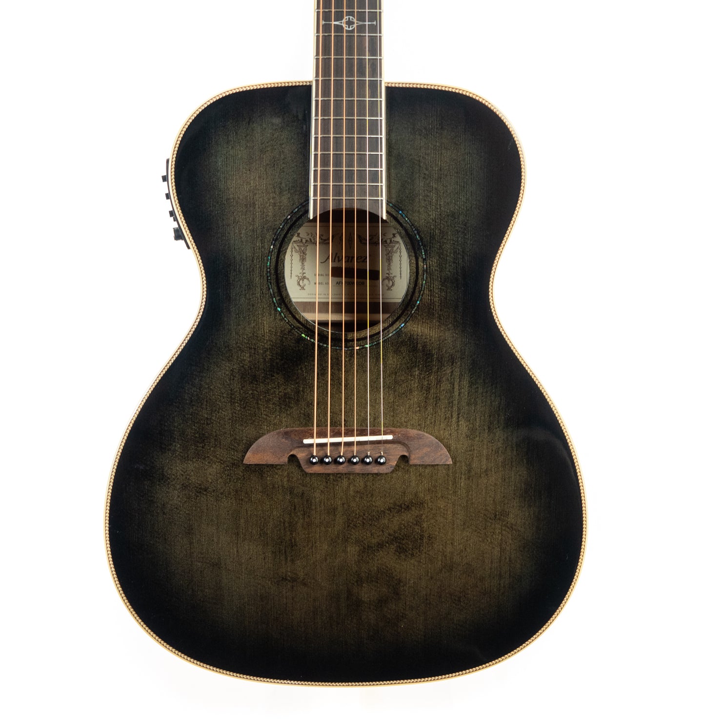 Alvarez AFH700WEOB Artist Folk Acoustic-Electric Guitar Obsidian Blue