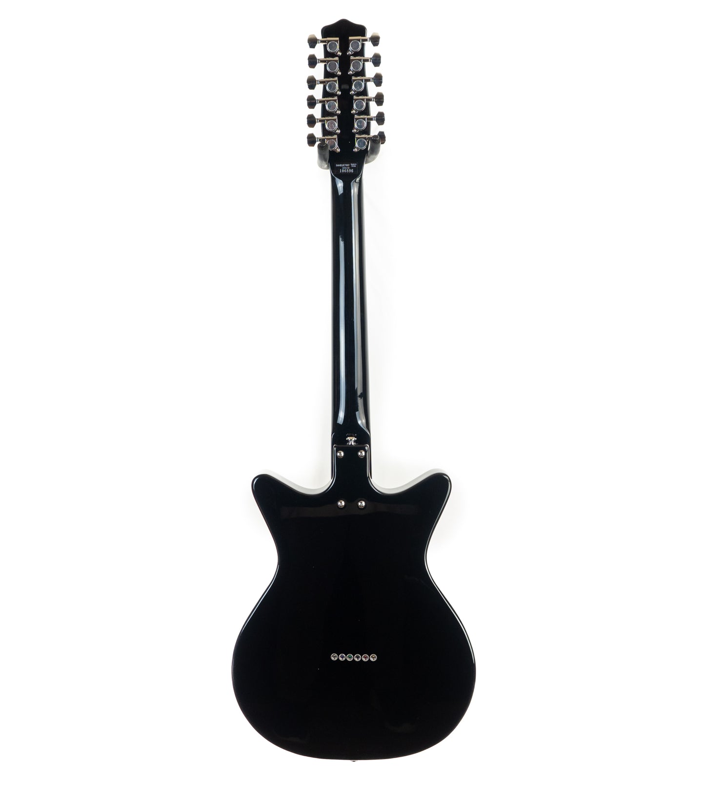 Danelectro '59X12-black 12-string gloss black electric guitar 7.5 lbs - new