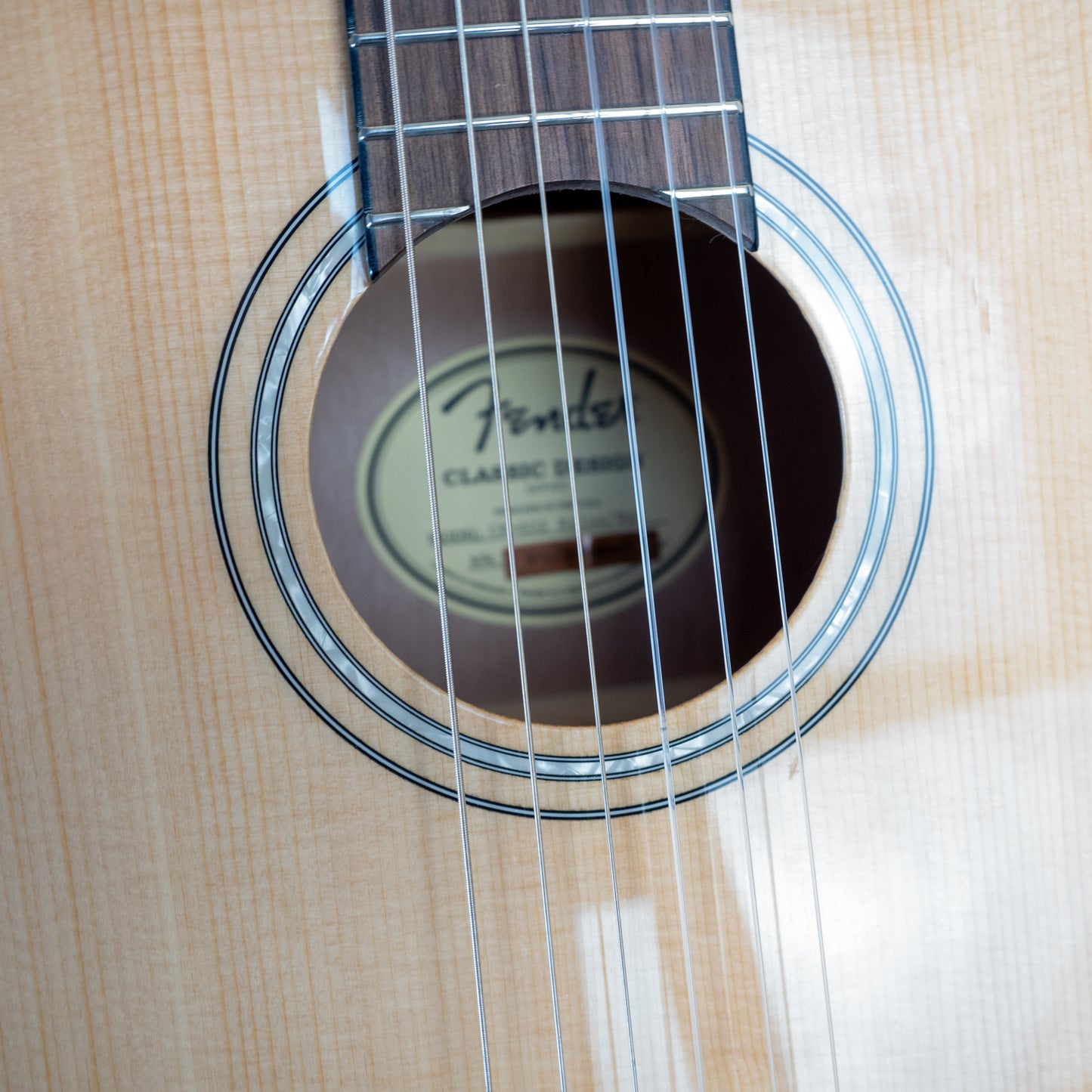 Fender CN-60S nylon string acoustic guitar with hard shell case