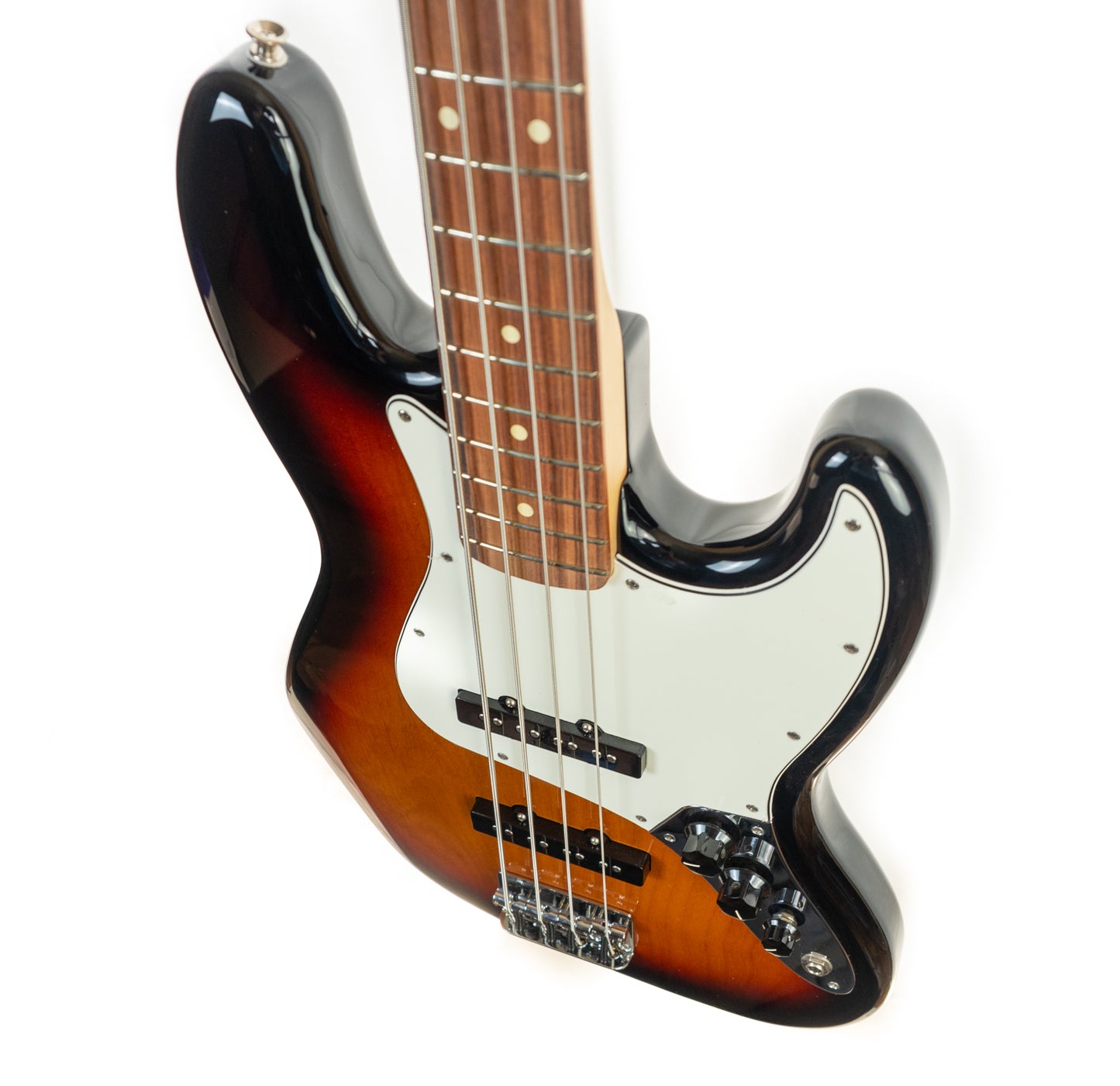 Fender Player Jazz Bass Pau Ferro fingerboard, 3-tone sunburst guitar w/gigbag