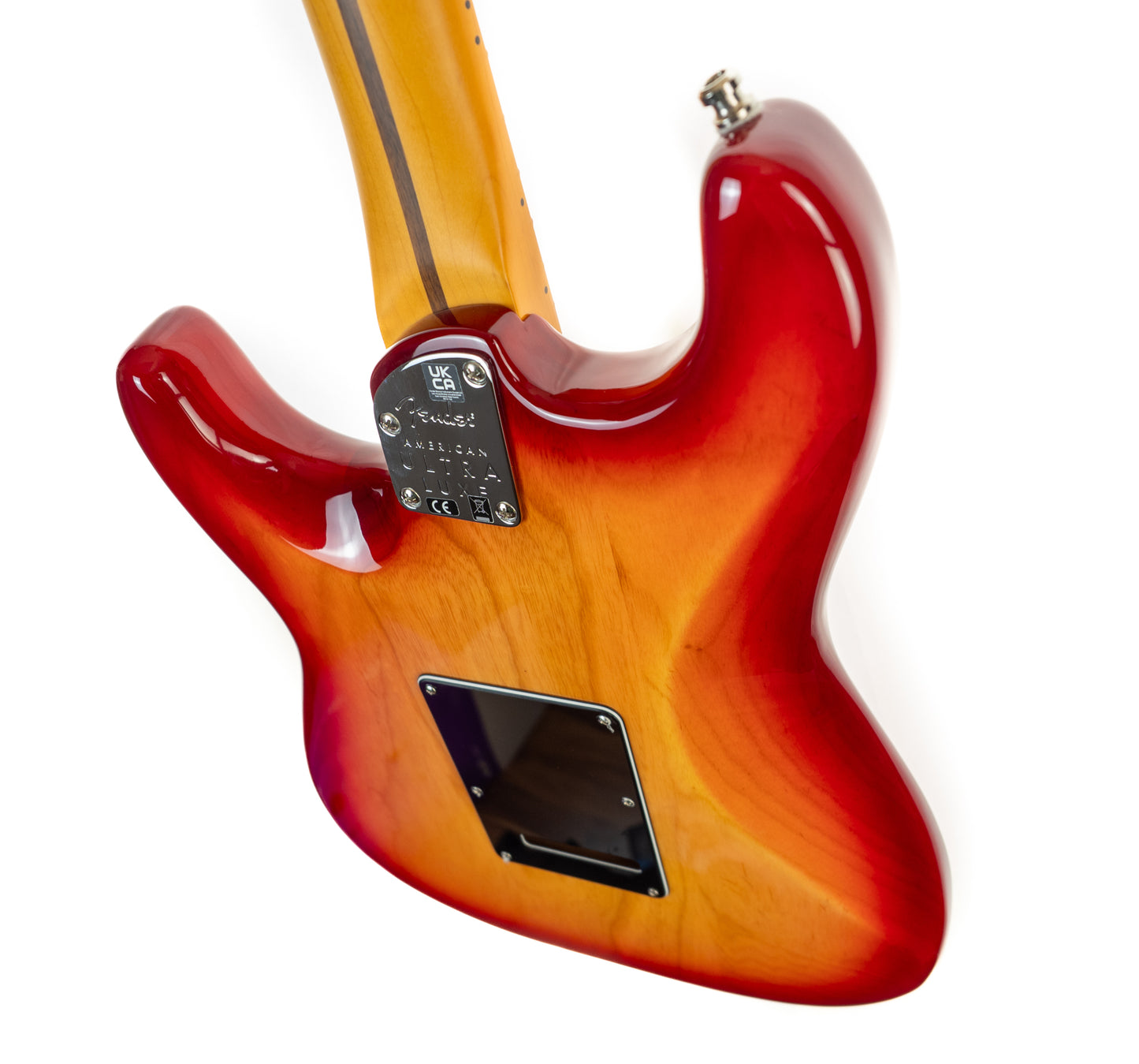 Fender Ultra Luxe Stratocaster maple fingerboard, plasma red burst w/OHSC electric guitar