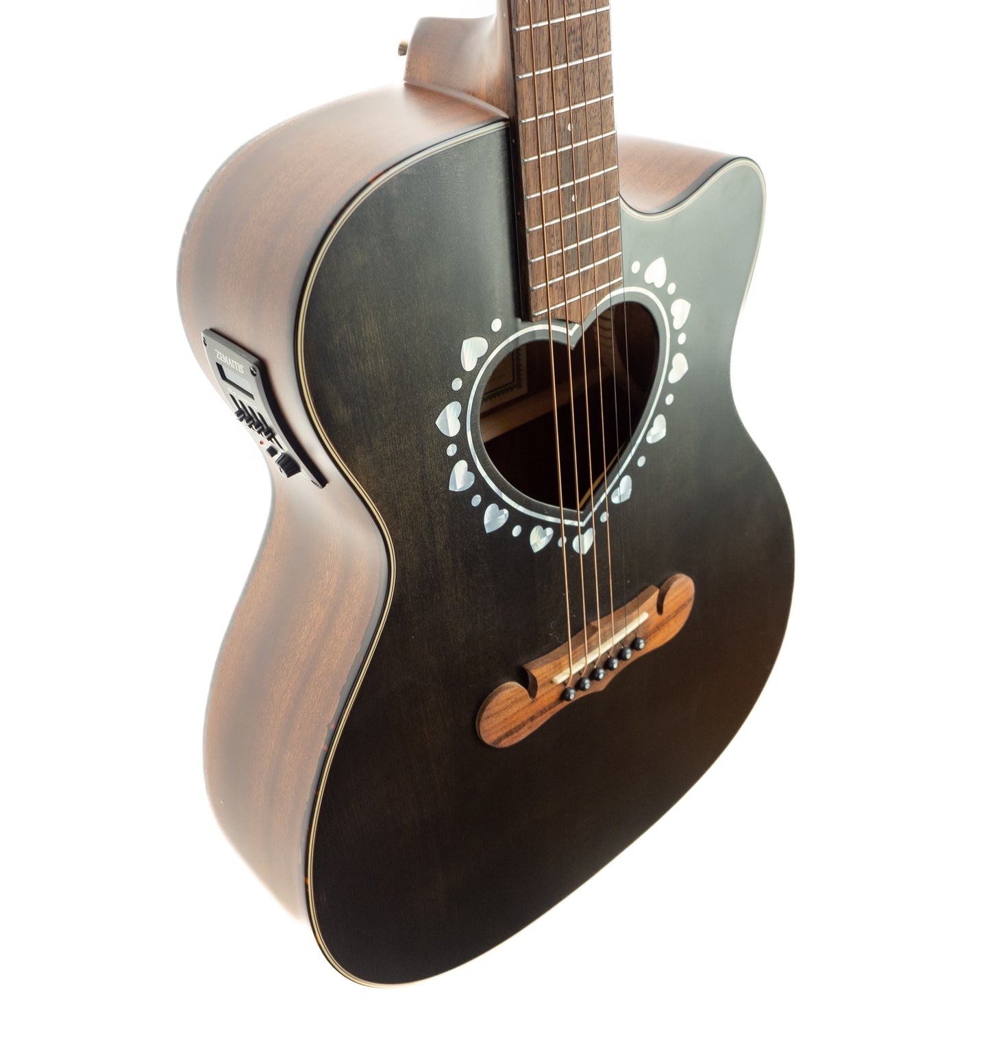 Zemaitis acoustic electric cutaway guitar CAF-80HCW-DBK Denhim Black NOS with gigbag