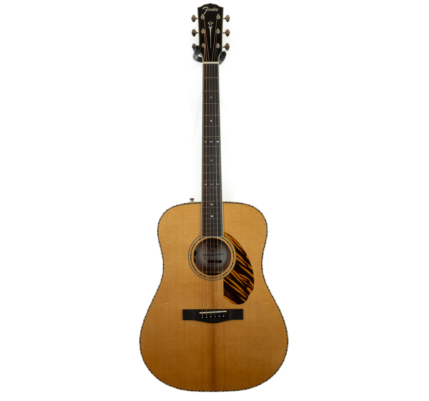 Fender PD-220E Dreadnought acoustic electric guitar, natural, with HSC