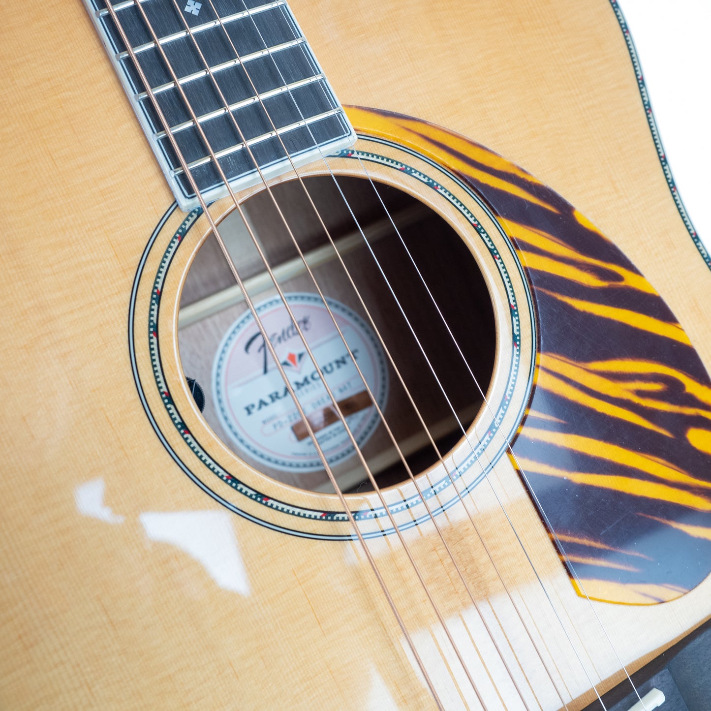 Fender PD-220E Dreadnought acoustic electric guitar, natural, with HSC