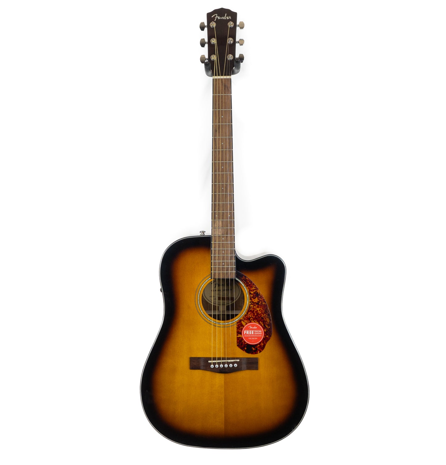 Fender CD-140SCE dreadnought acoustic electric guitar, sunburst, cutaway.