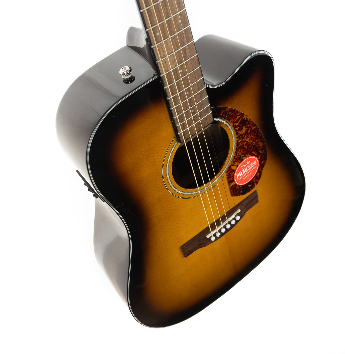 Fender CD-140SCE dreadnought acoustic electric guitar, sunburst, cutaway.