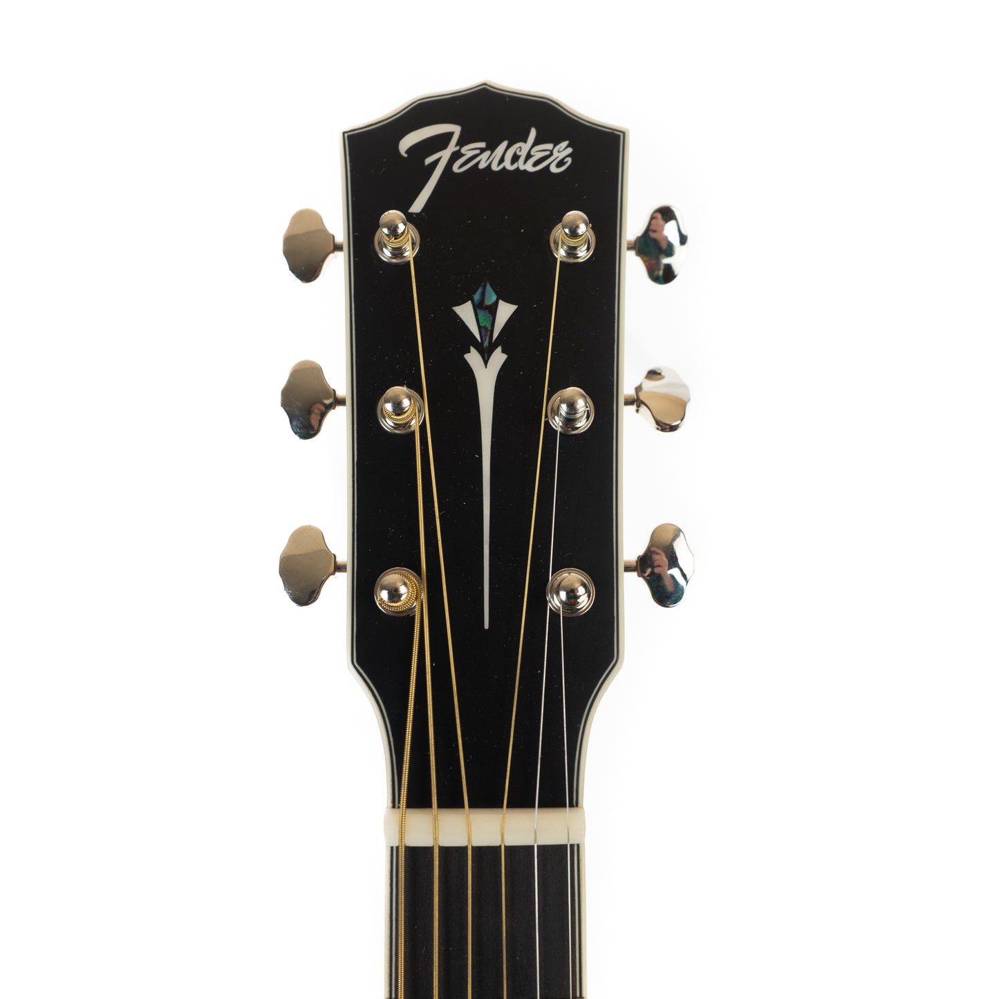 Fender PM-1E Dreadnought mahogany acoustic electric, satin black top, with hardshell case