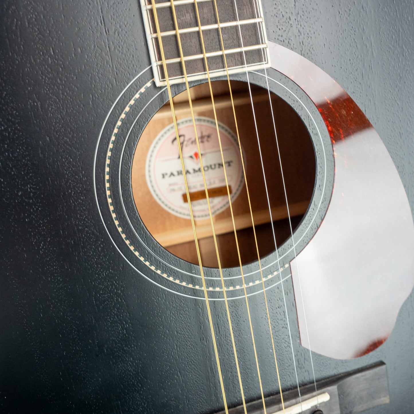 Fender PM-1E Dreadnought mahogany acoustic electric, satin black top, with hardshell case