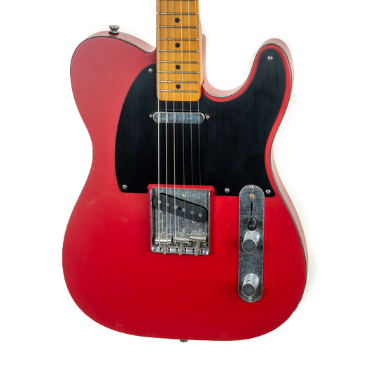 Squier 40th Anniversary Telecaster, maple neck, satin Dakota red electric guitar