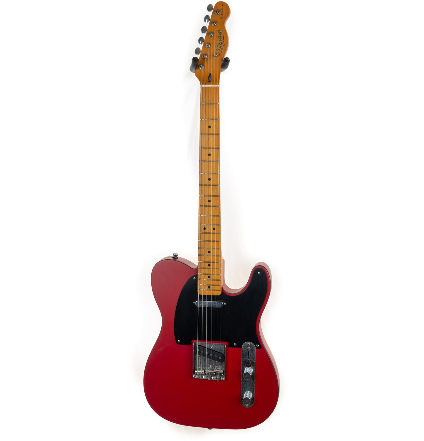 Squier 40th Anniversary Telecaster, maple neck, satin Dakota red electric guitar