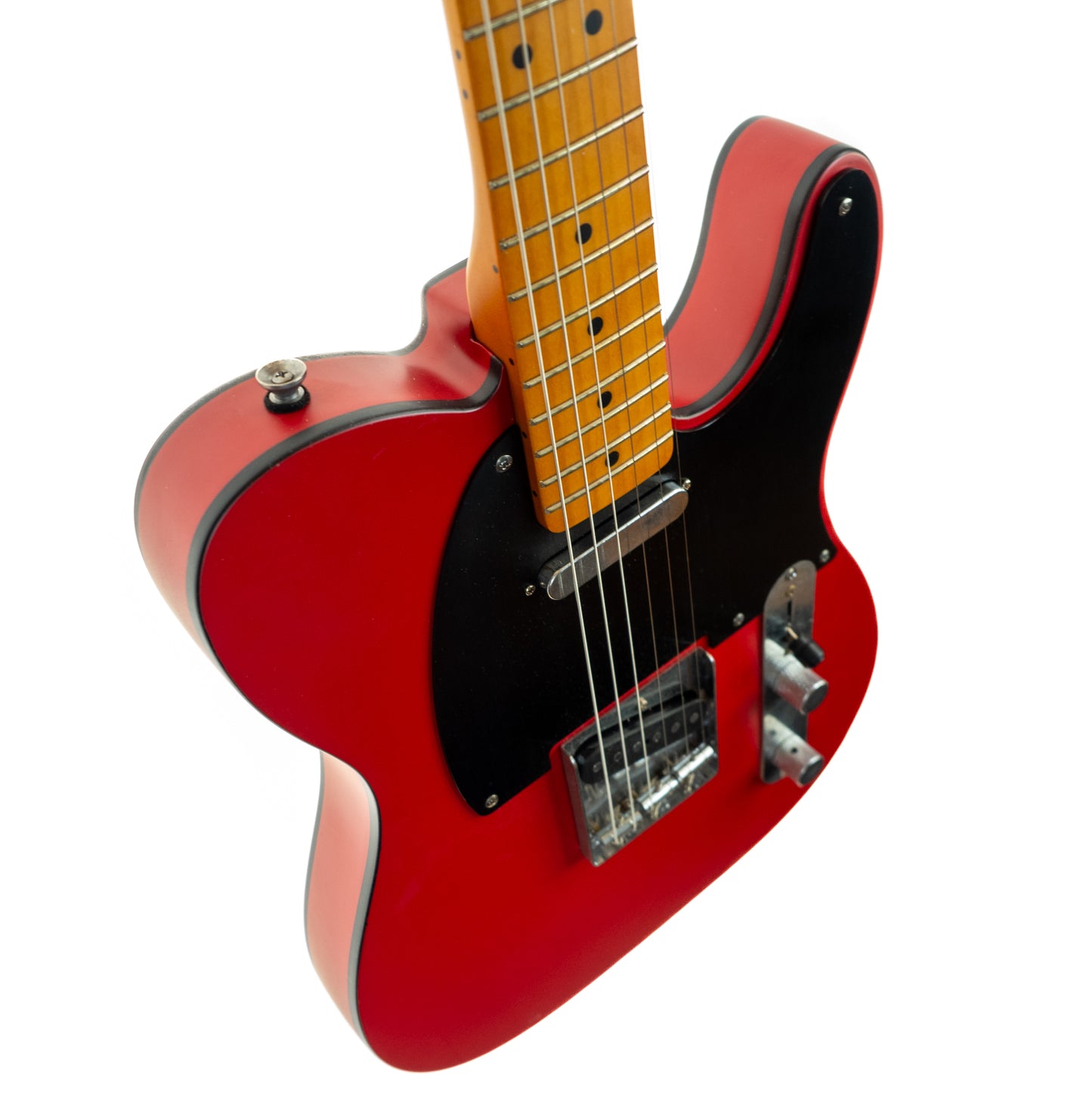 Squier 40th Anniversary Telecaster, maple neck, satin Dakota red electric guitar