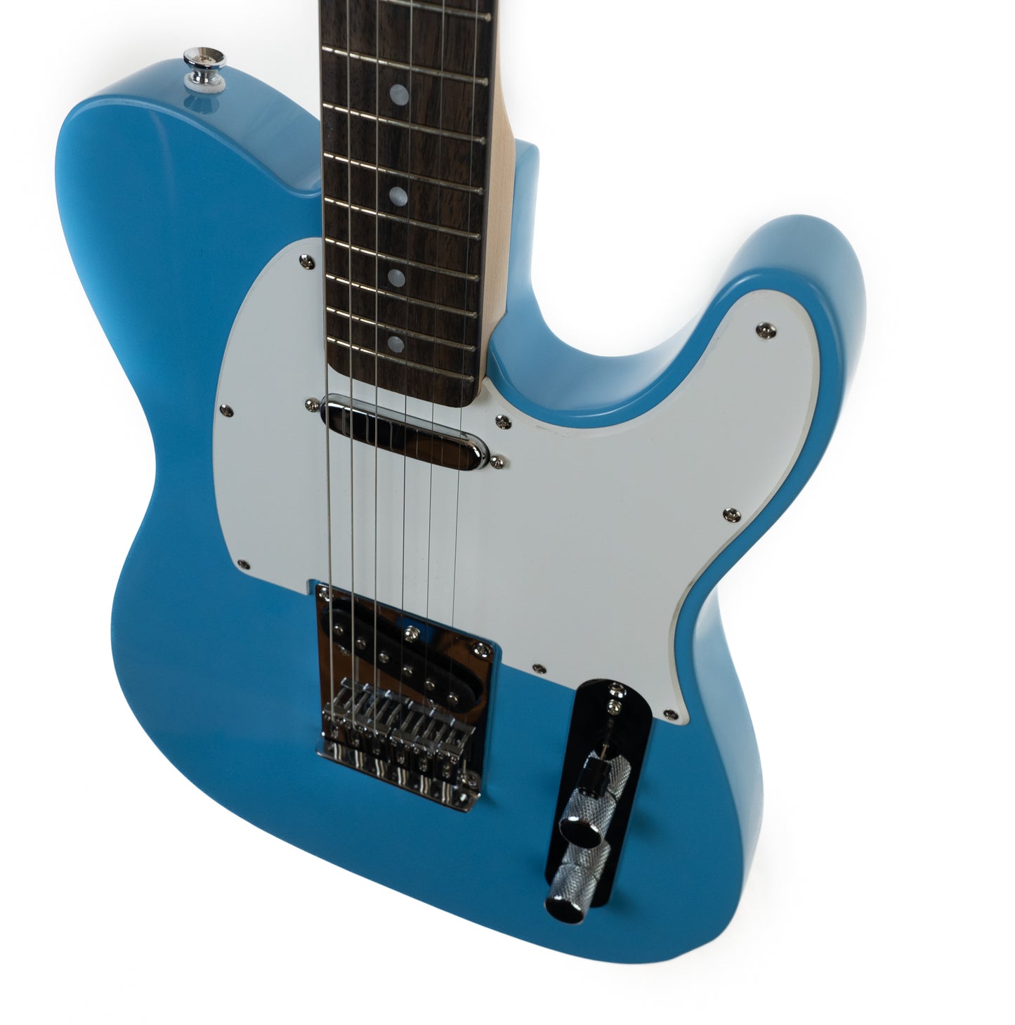 Squier Sonic Telecaster, white pick guard, California Blue - pro repairs electric guitar